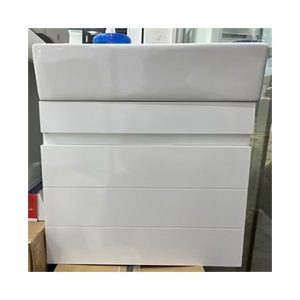 روشویی کوچک رو کابینتی با کابینت ضد آب پی وی سی