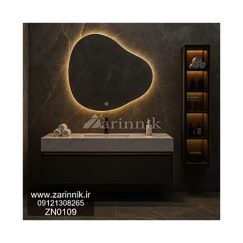 روشویی سرامیکی مدرن با کابینت زرین نیک کد CK022