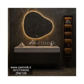روشویی سرامیکی مدرن با کابینت زرین نیک کد CK022