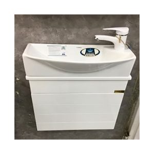 روشویی کابینتی PVC مدل رمینی رنگ سفید
