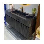 روشویی سرامیکی مدرن کابینتی دیواری مشکی کد G00CCR0100