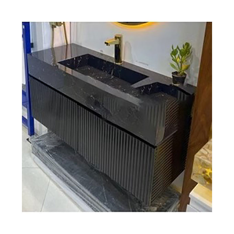 روشویی سرامیکی مدرن کابینتی دیواری مشکی کد G00CCR0100